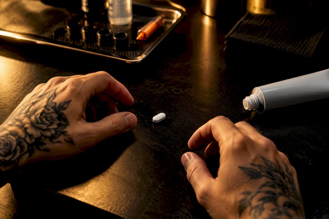Choosing acetaminophen or topical tattoo numbing