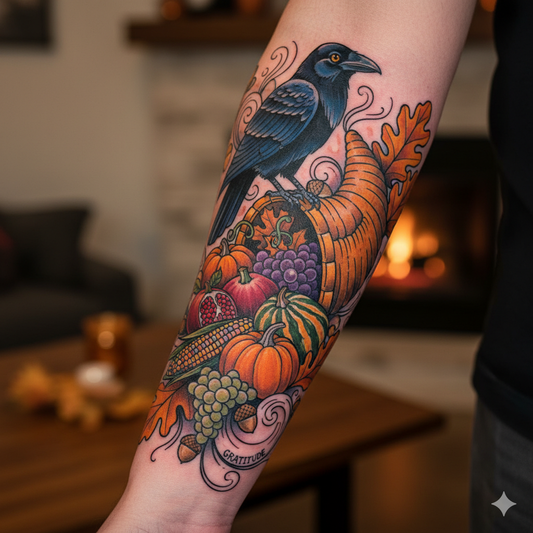 More Than Just a Turkey: An In-Depth Exploration of Thanksgiving Tattoos