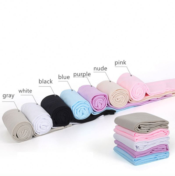 Nine TattooGuard SPF Sun Protection Sleeves by TBNC in gray, white, black, blue, purple, nude, and pink are lined up with folded sleeves in gray, white, purple, and pink on the right. Color labels mark each roll. Perfect for UV-blocking arm sleeve crafts.